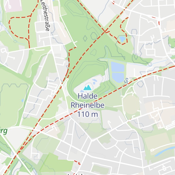 Map of Halde Rheinelbe
