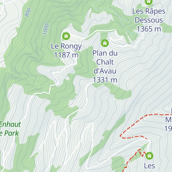 Map of Le Lévanchy