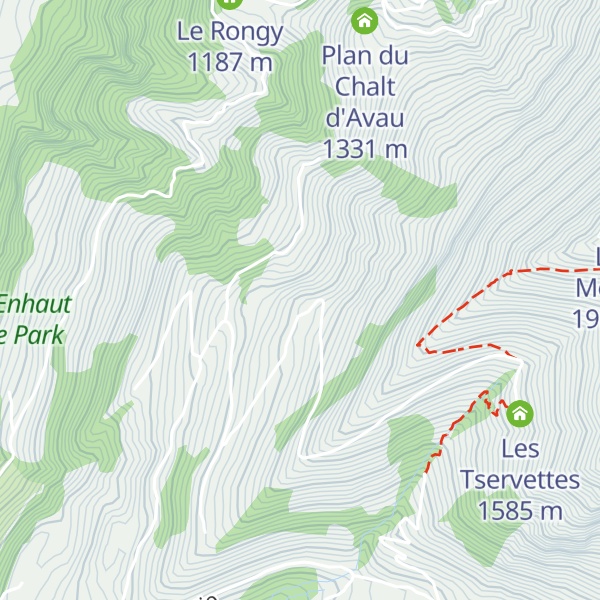 Map of Chalet d'Amont