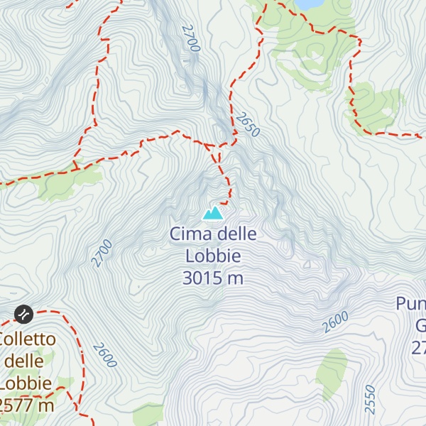 Map of Cima delle Lobbie