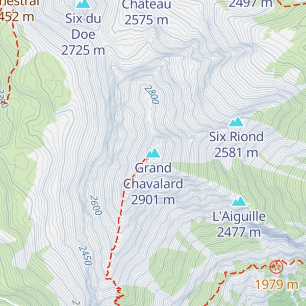 Map of Grand Chavalard