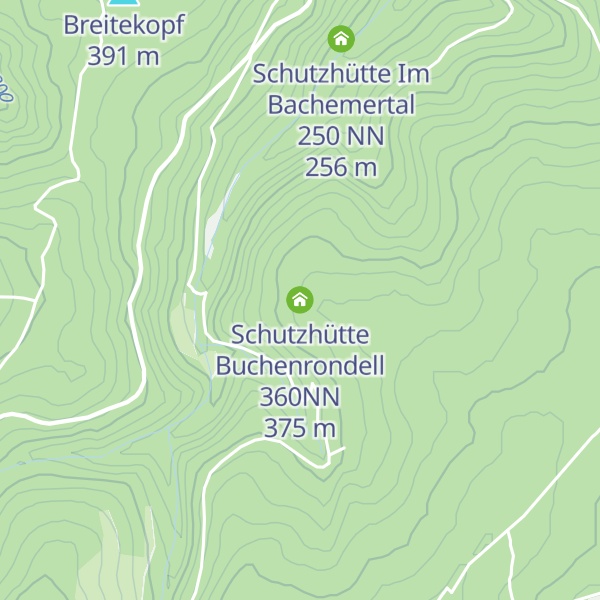 Map of Schutzhütte Buchenrondell 360NN