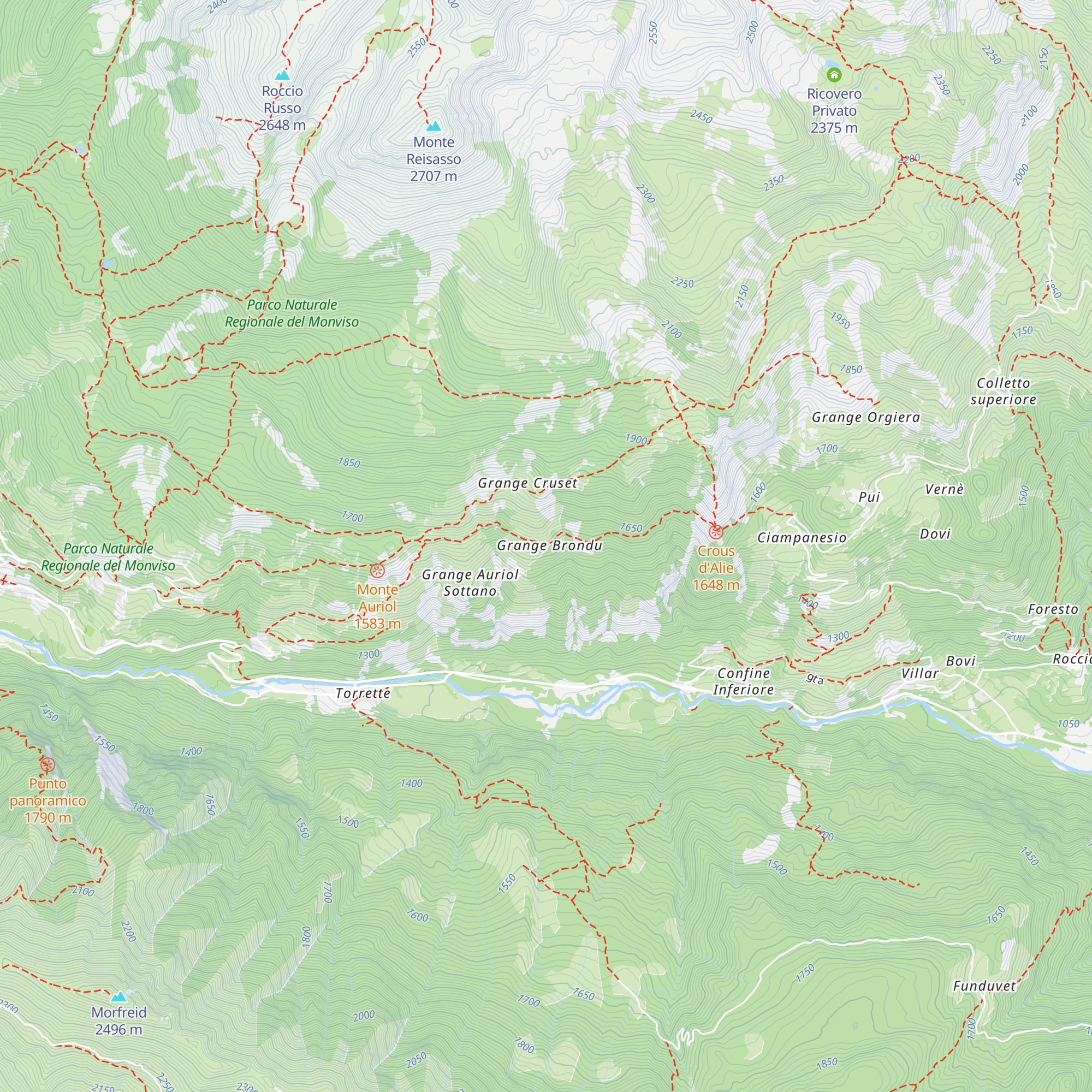 Grange Brondu map