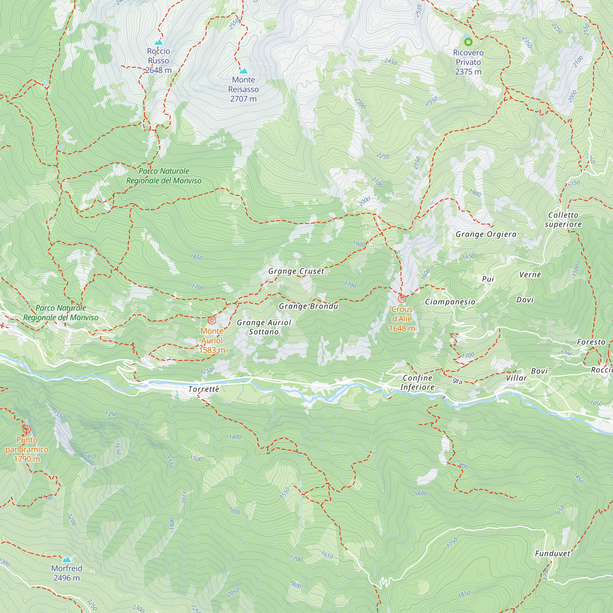 Grange Brondu map