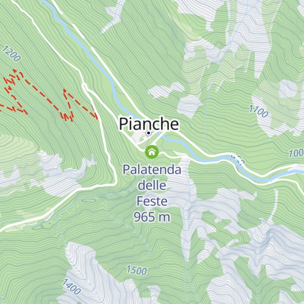 Map of Palatenda delle Feste