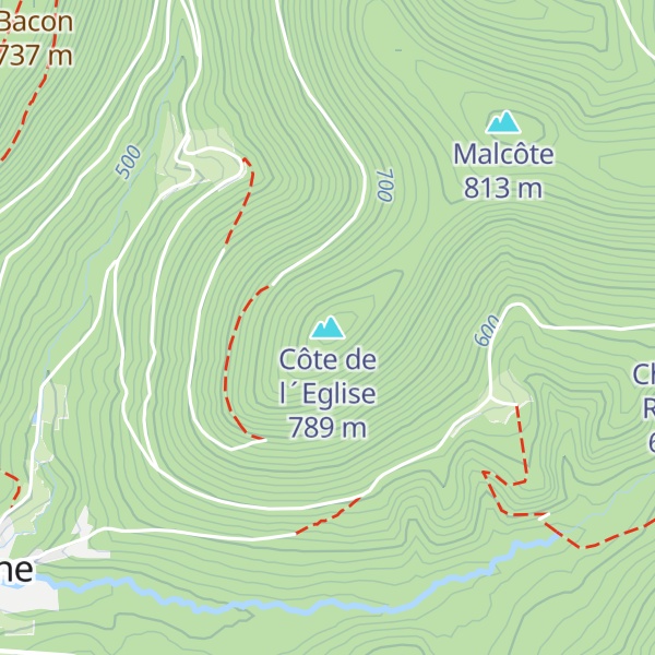 Map of Côte de l´Eglise