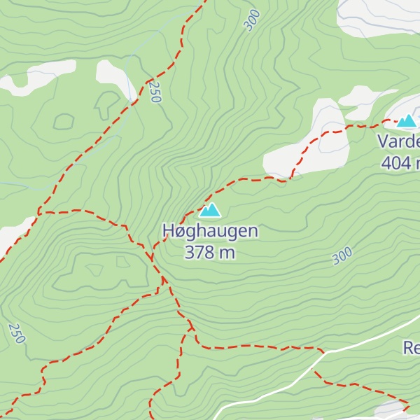 Map of Høghaugen