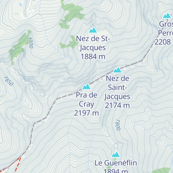 Map of Pra de Cray