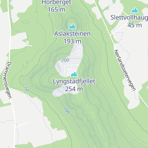 Map of Lyngstadfjellet