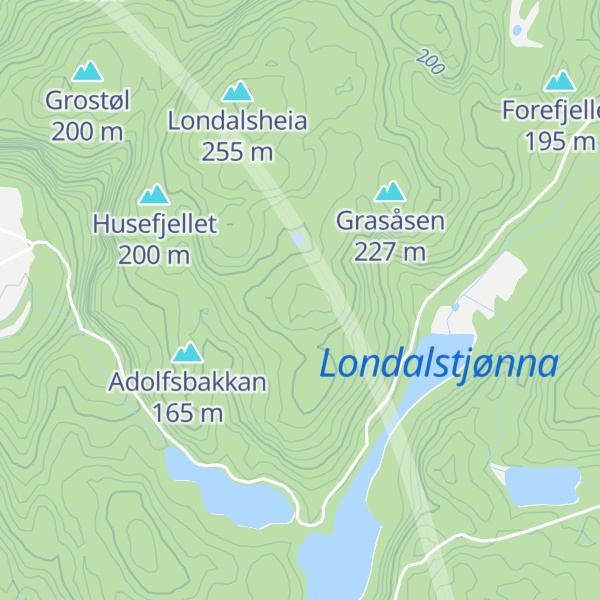 Map of Bronebakk