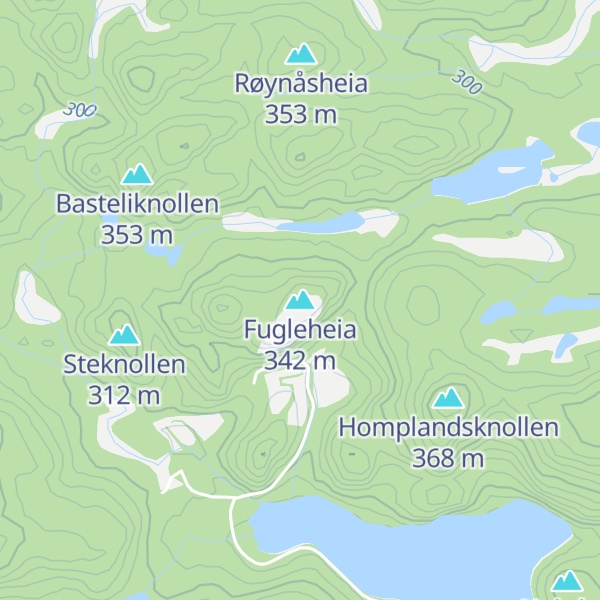 Map of Fugleheia