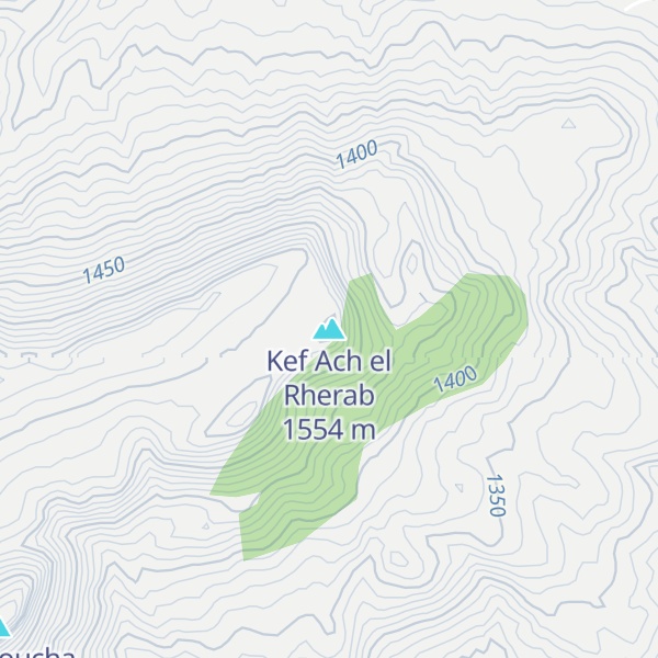 Map of Kef Ach el Rherab