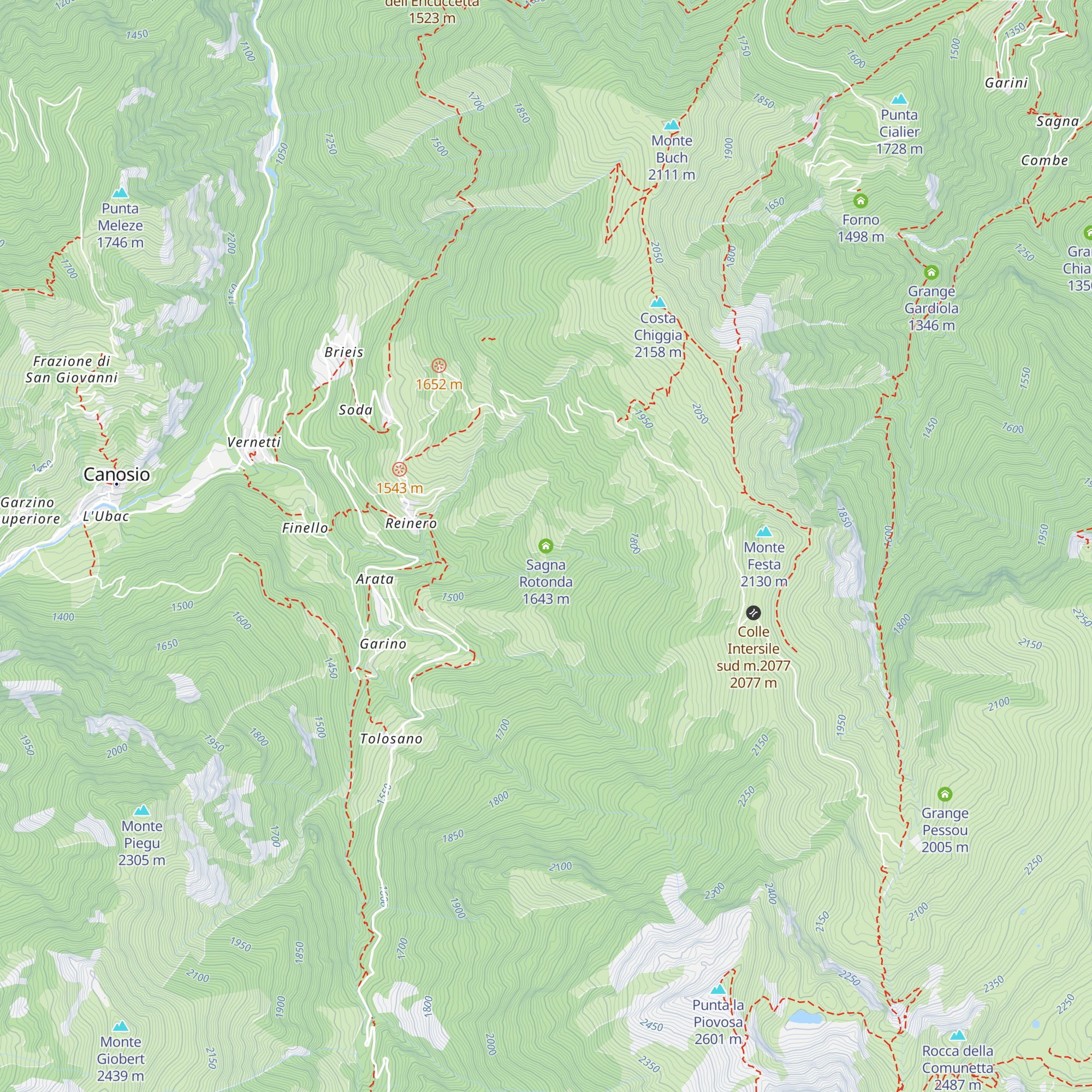 Sagna Rotonda map