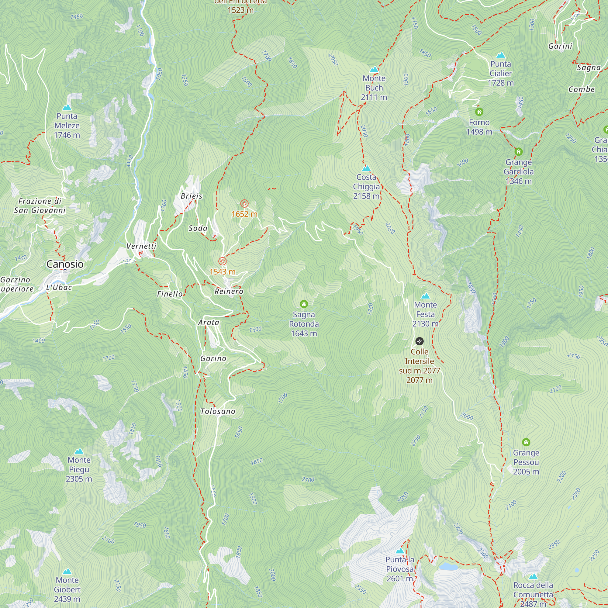 Sagna Rotonda map