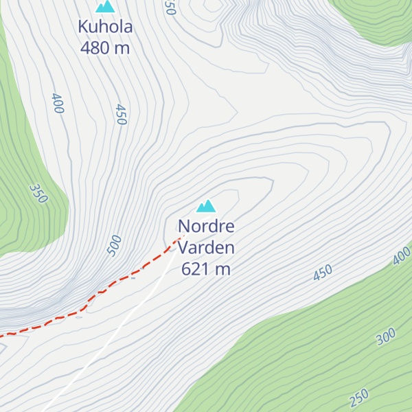 Map of Nordre Varden