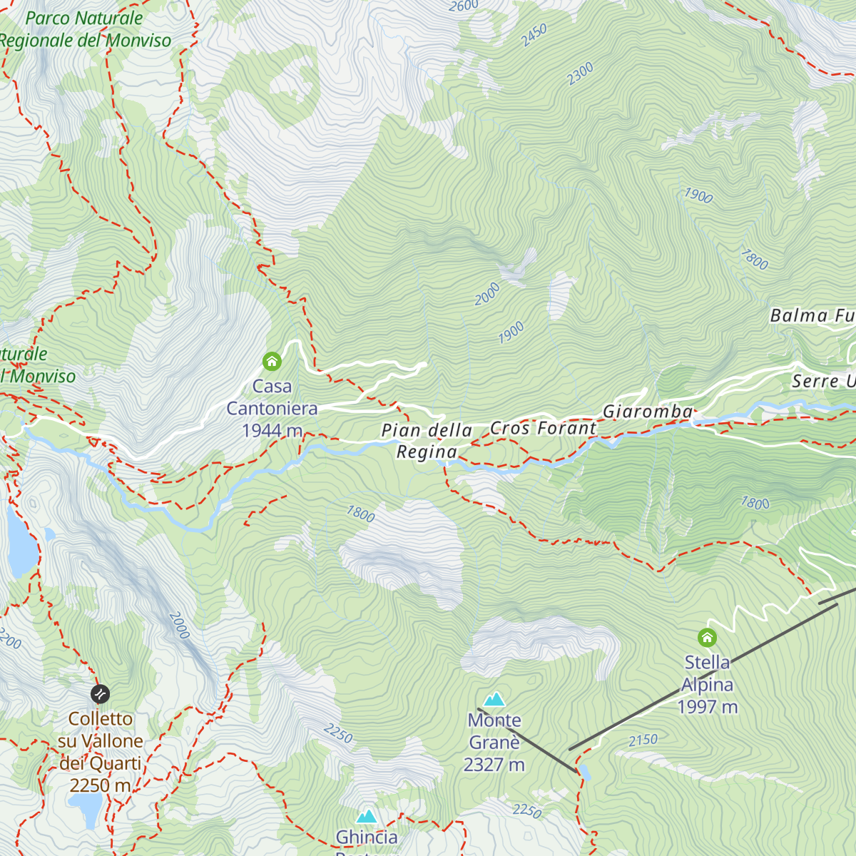 Rifugio Pian della Regina map