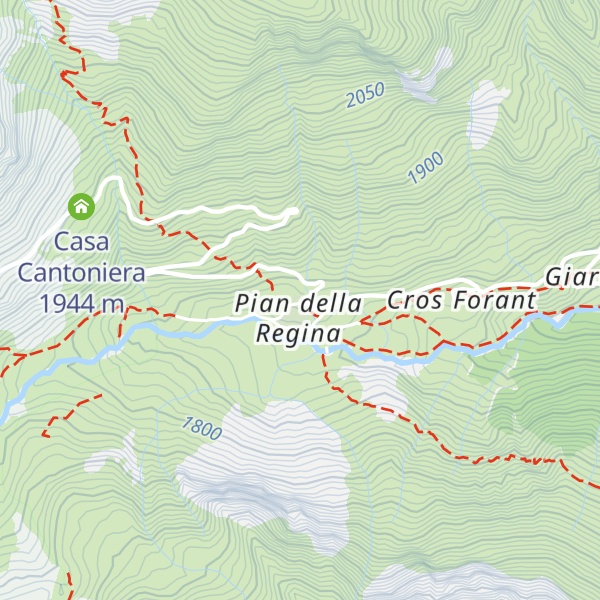 Map of Rifugio Pian della Regina