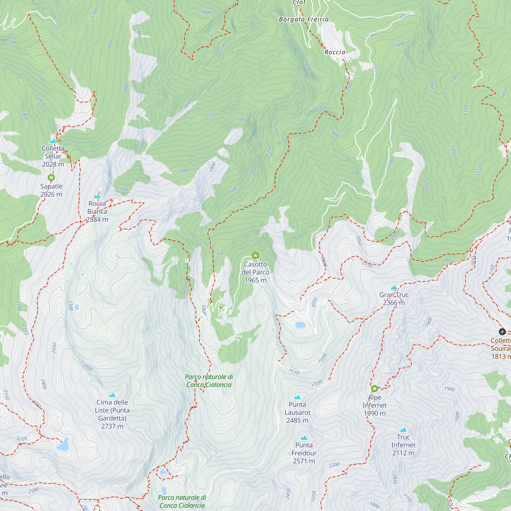 Casotto del Parco map