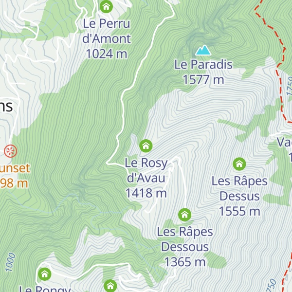 Map of Le Rosy d'Avau