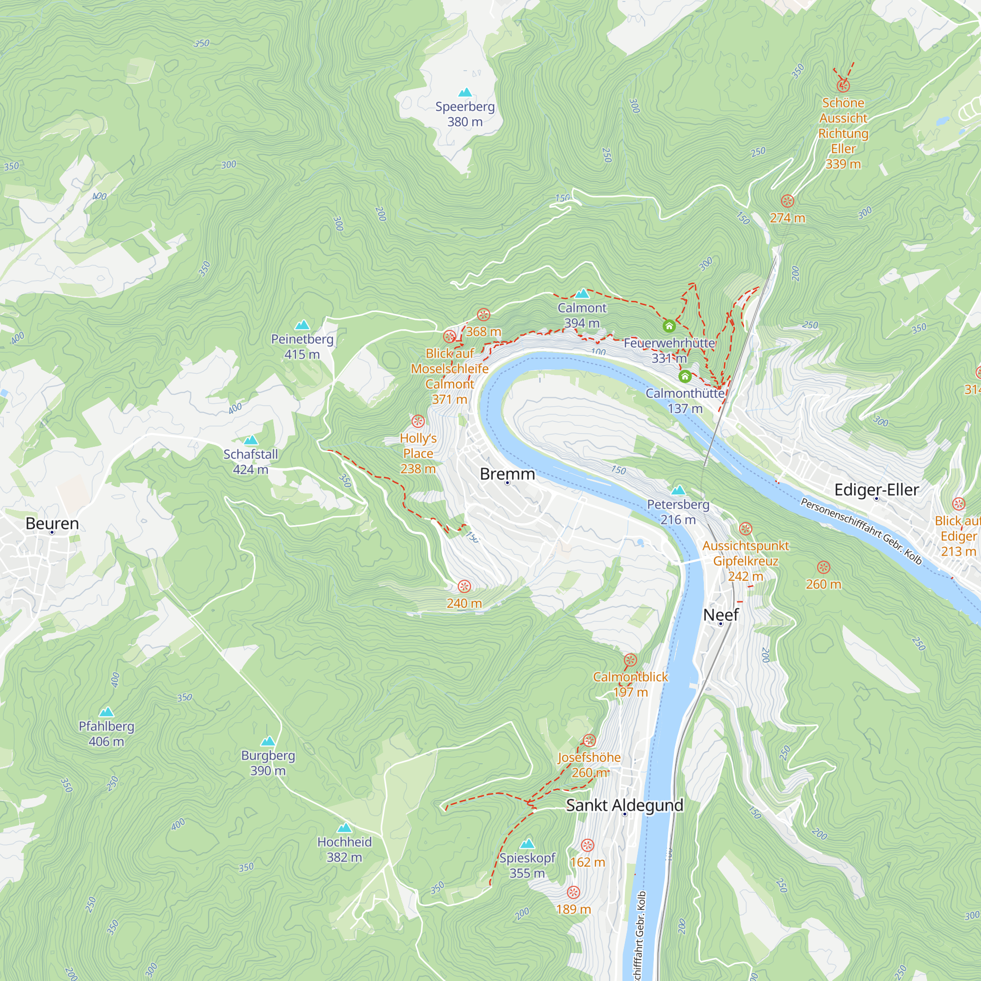 Tourist Information Bremm map