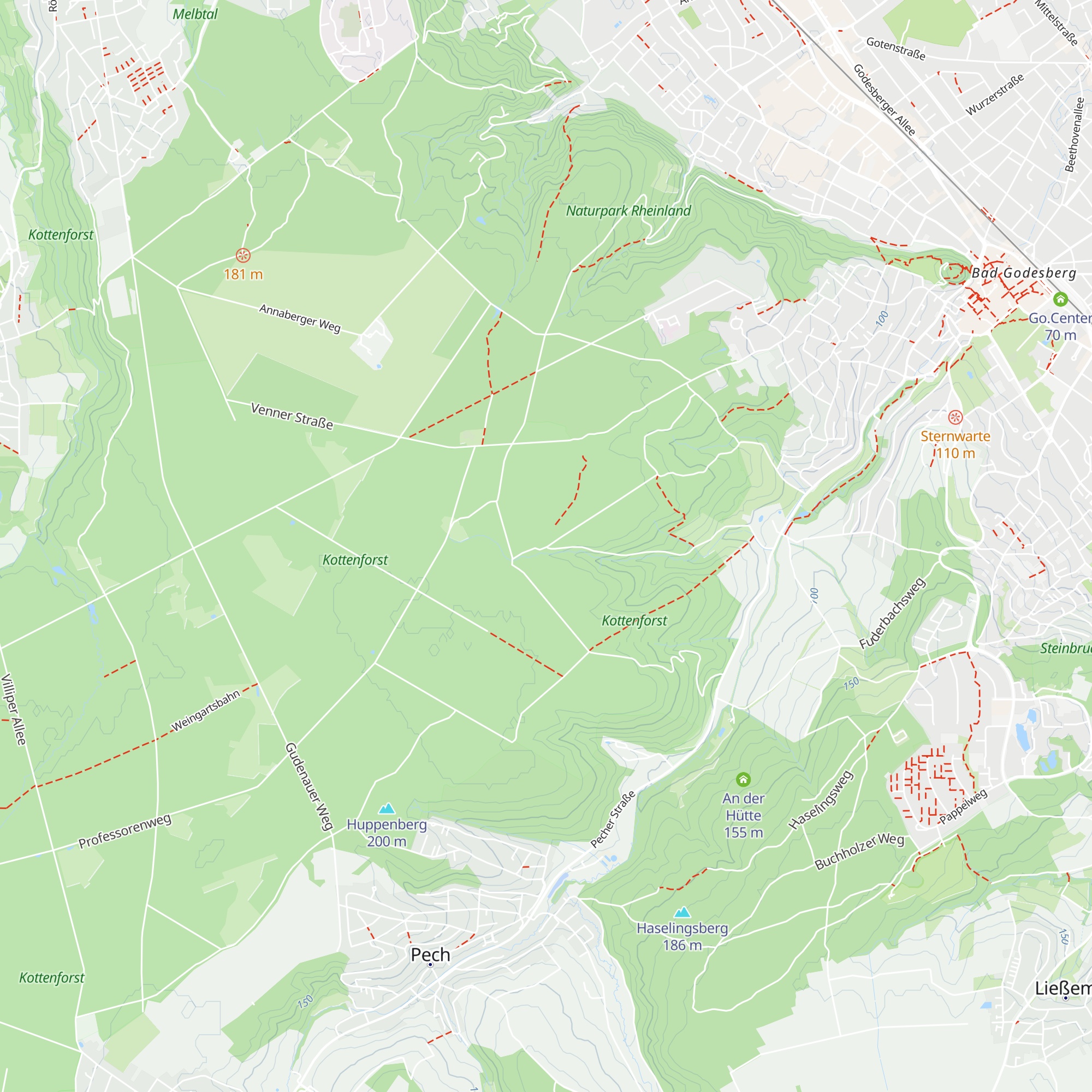 Schutzhütte Venner Ringwall map