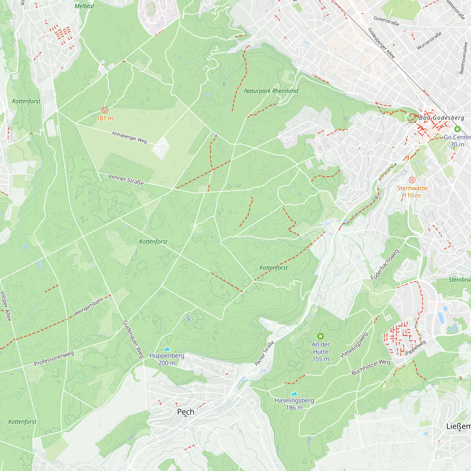 Schutzhütte Venner Ringwall map