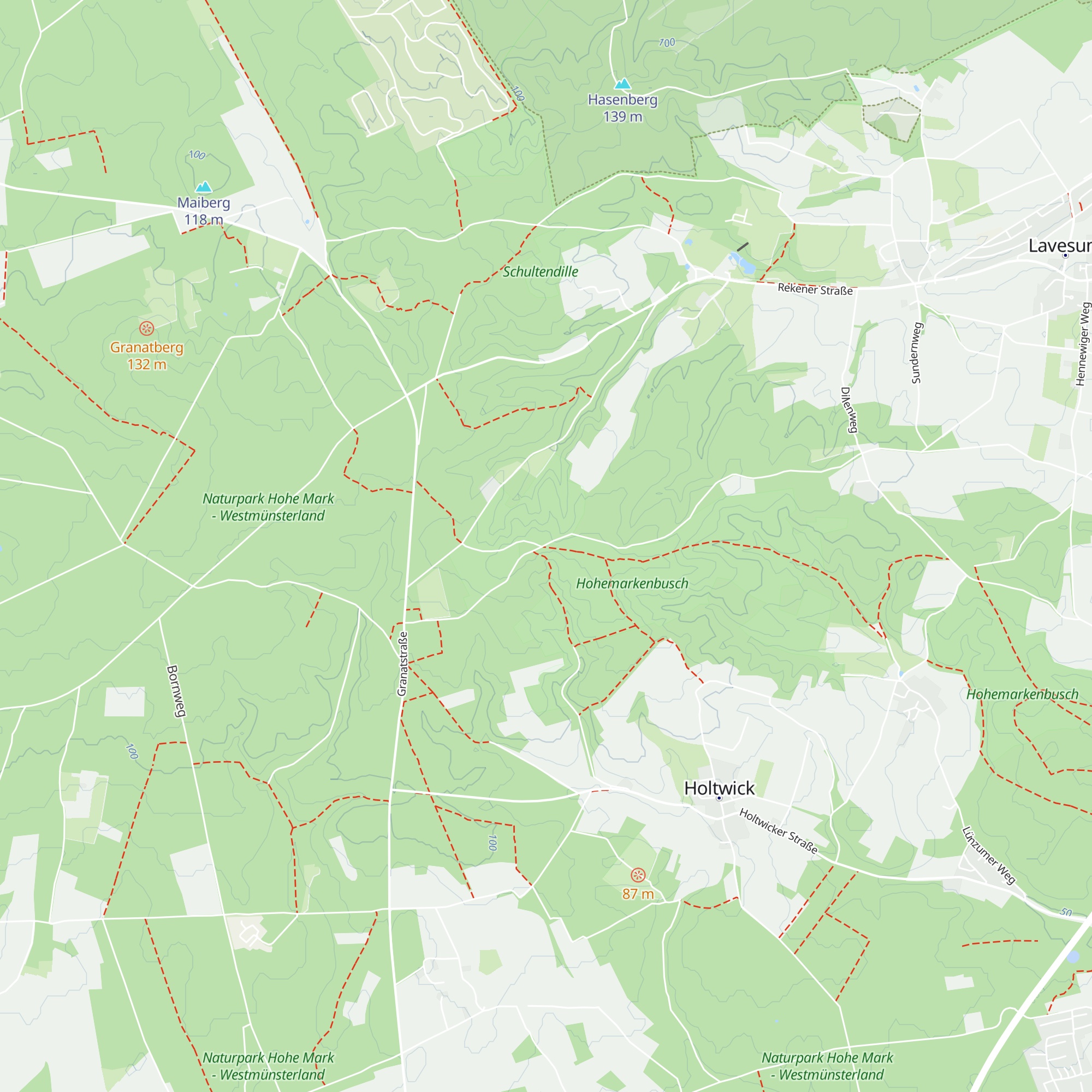 Schutzhütte Waldbeerenberg map