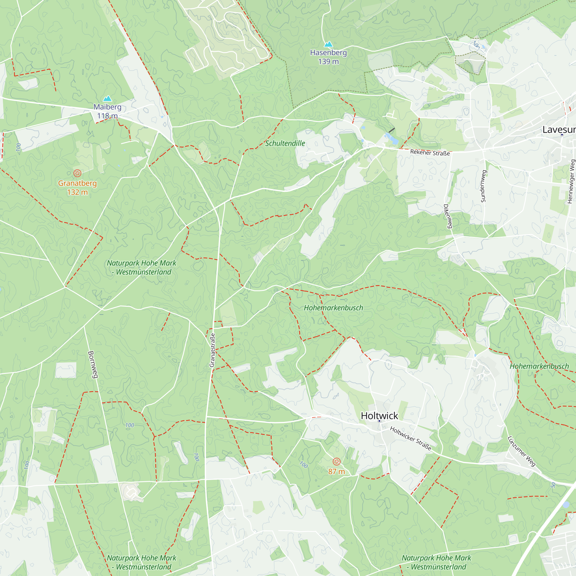Schutzhütte Waldbeerenberg map