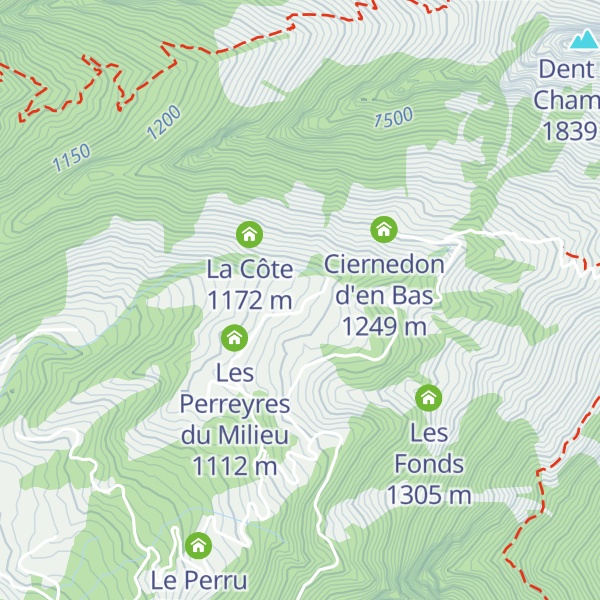 Map of Tomasset