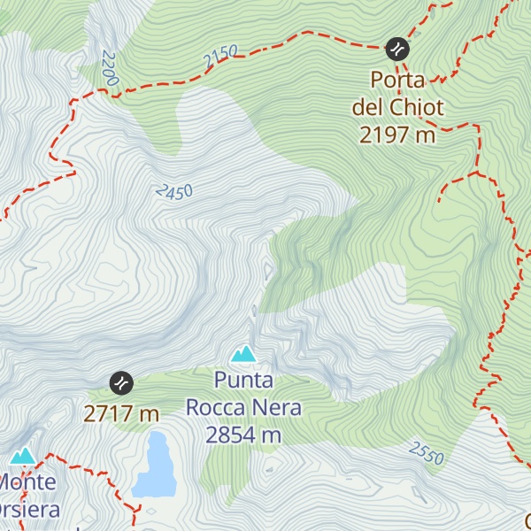 Map of Punta di Mezzodì