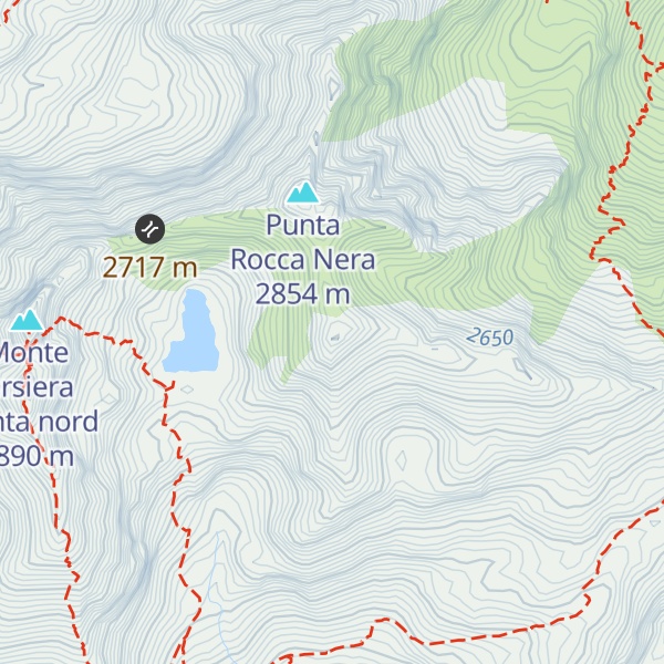 Map of Punta della Gavia