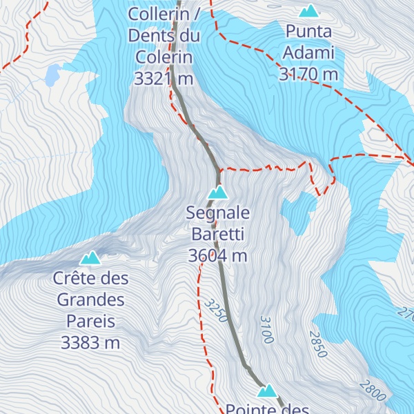 Map of Uja di Bessanese / Bessanèse