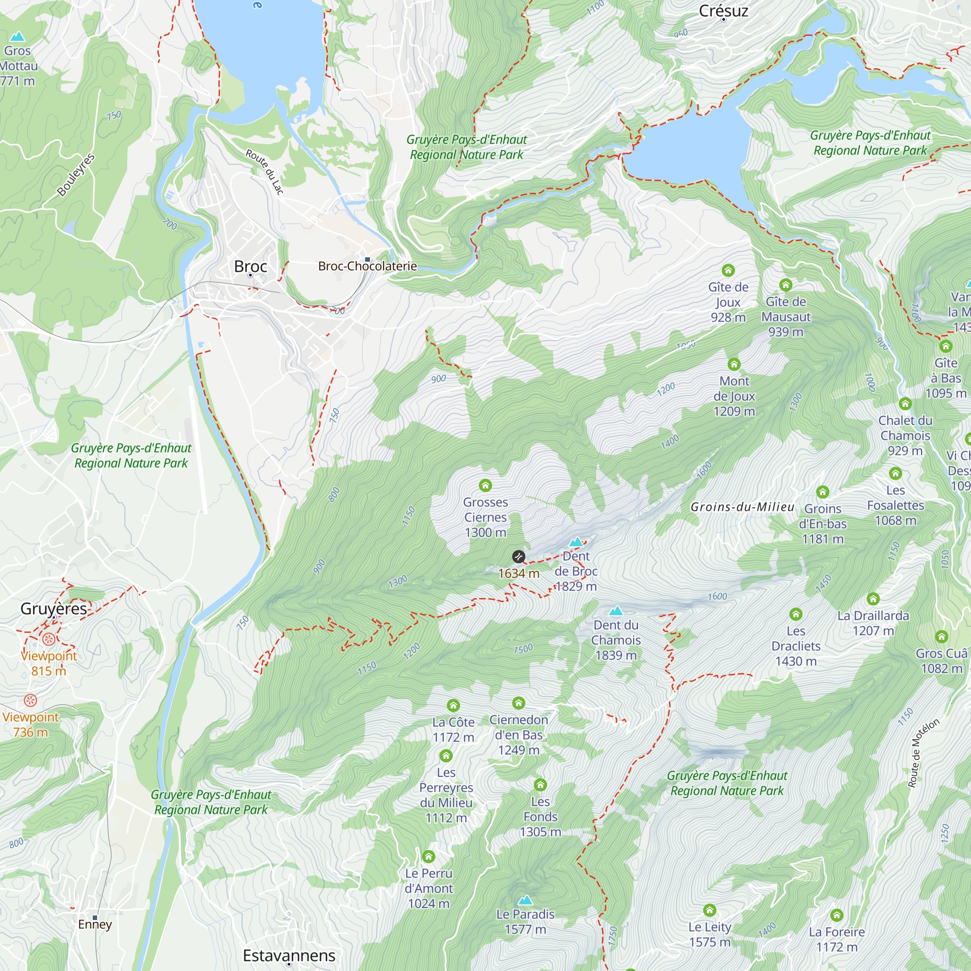 Grosses Ciernes map