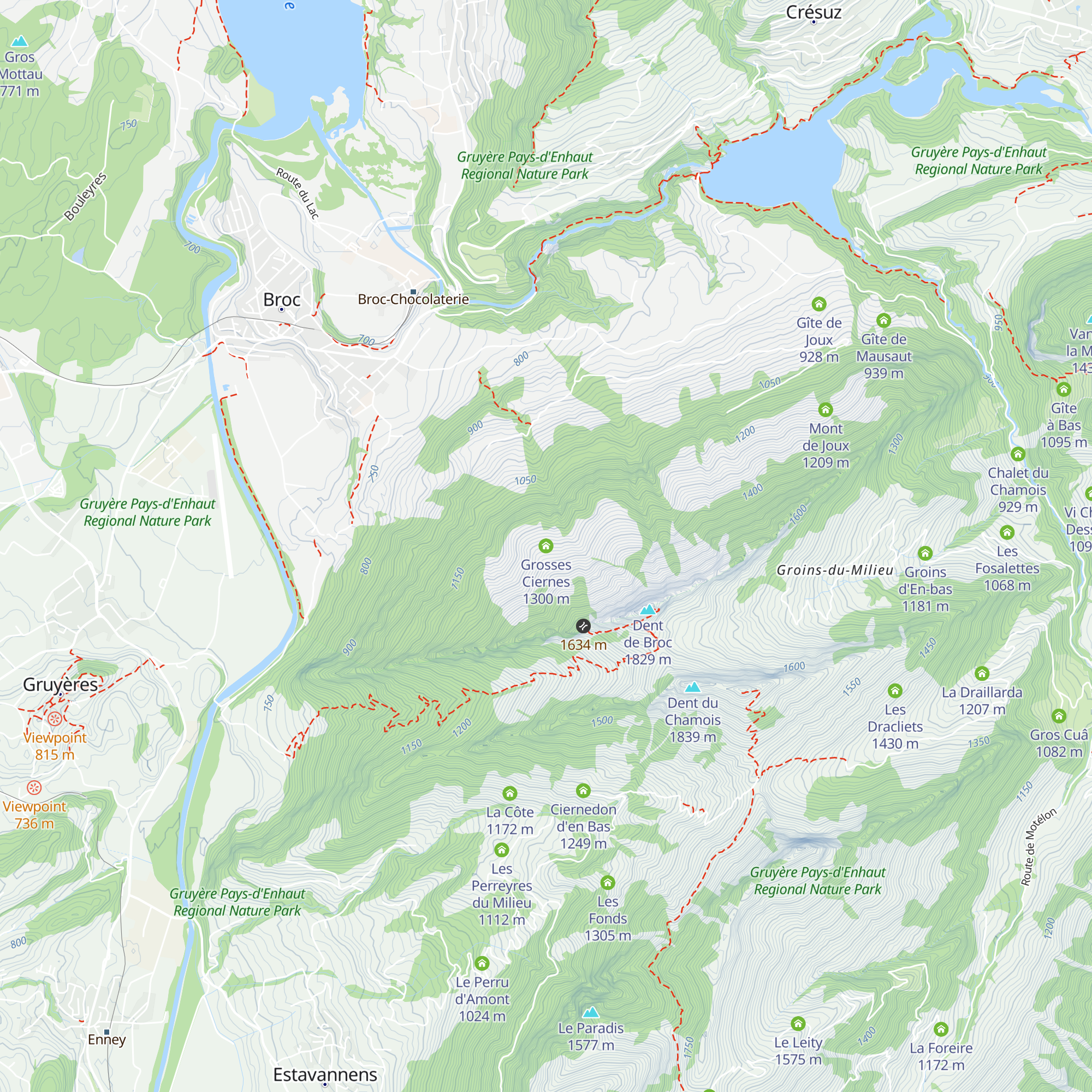 Grosses Ciernes map