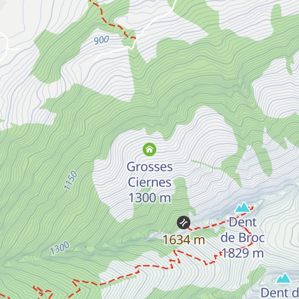 Map of Grosses Ciernes