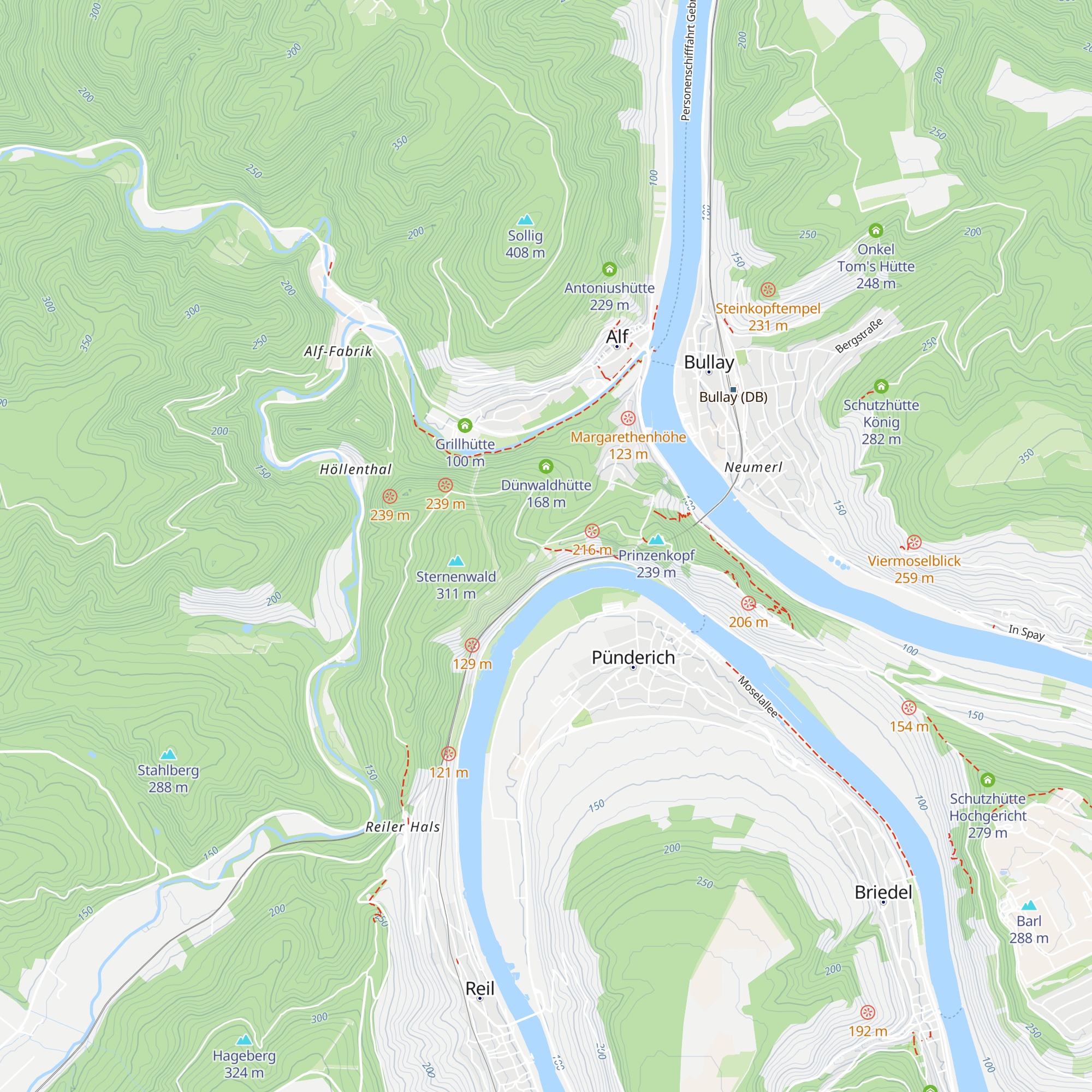 Driesch Hütte map