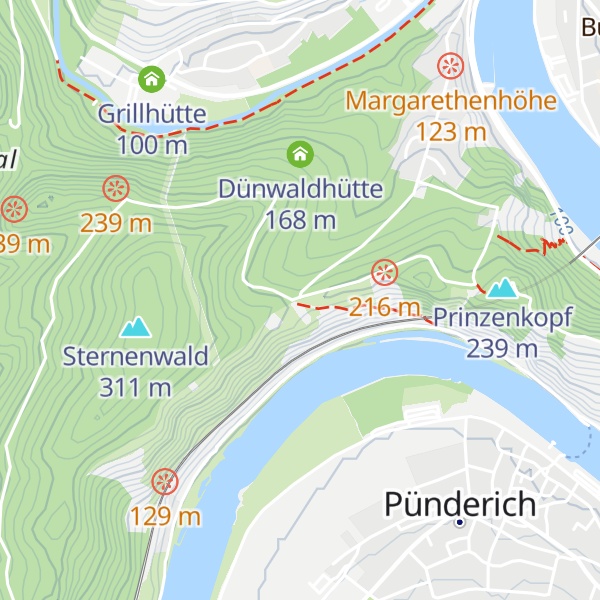 Map of Driesch Hütte