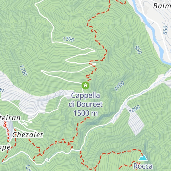 Map of Cappella di Bourcet