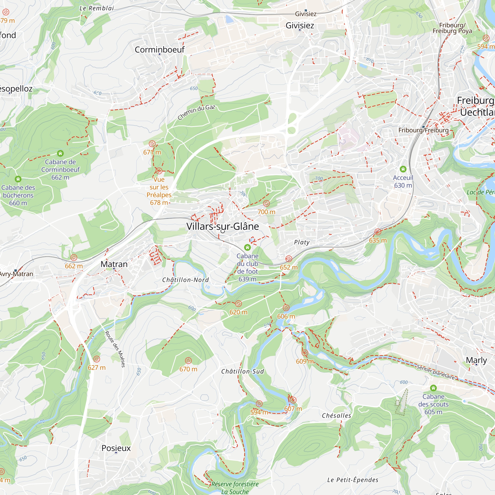 Cabane du club de foot map