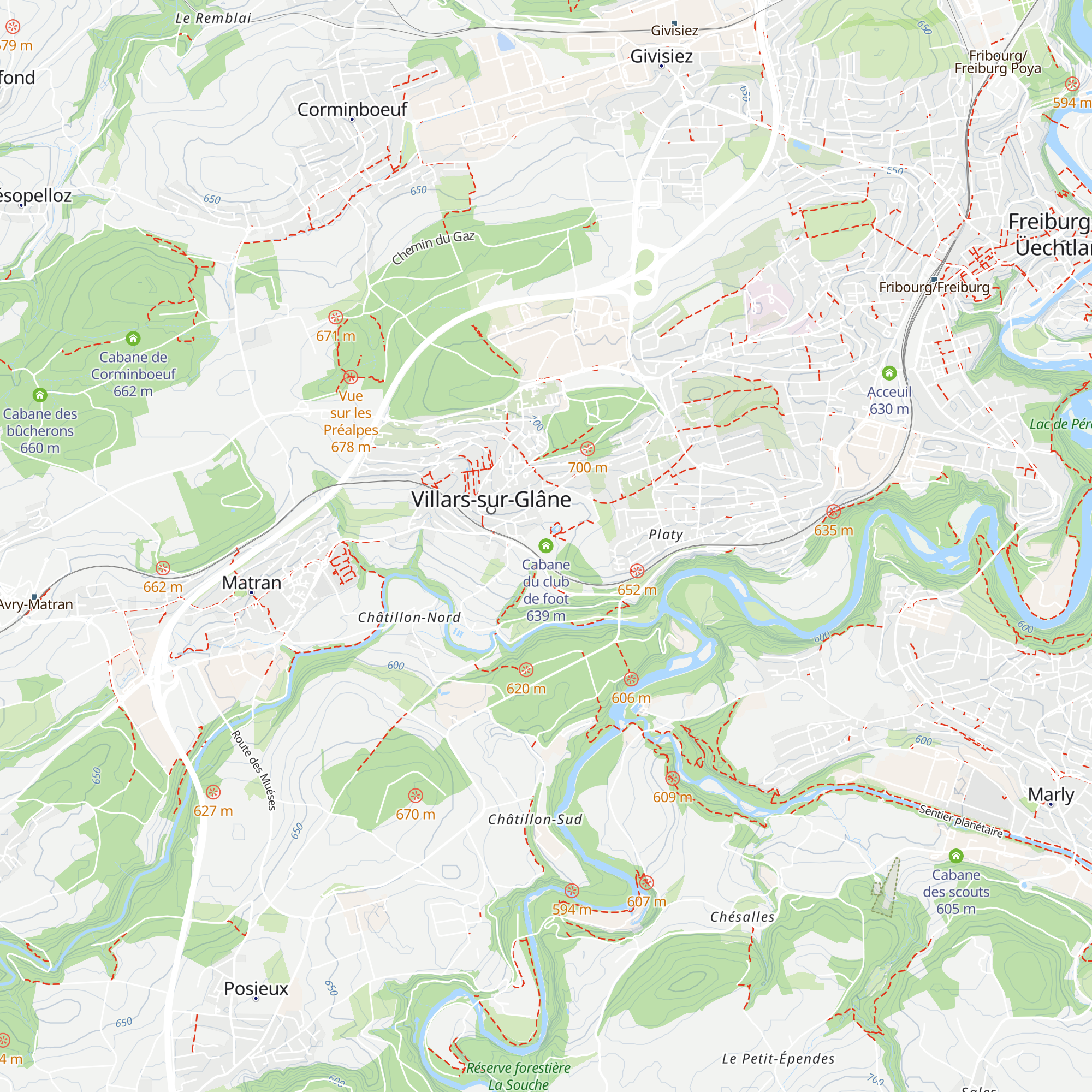 Cabane du club de foot map