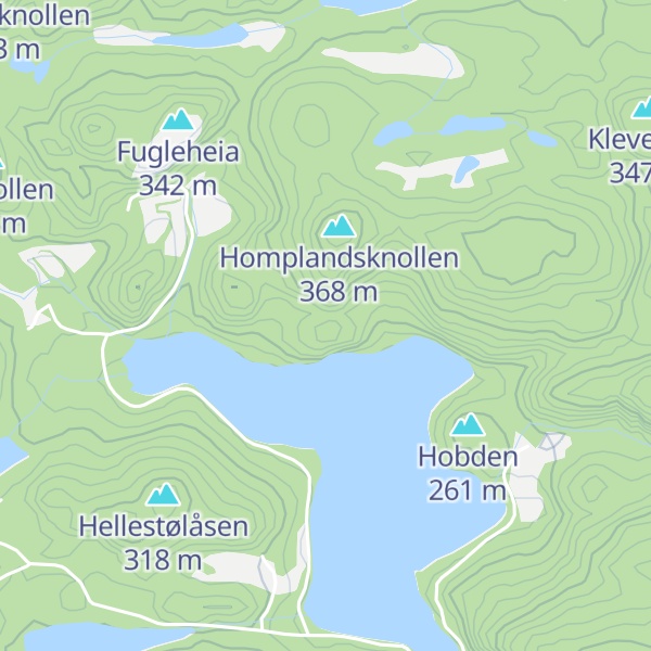 Map of Homplandsknipen