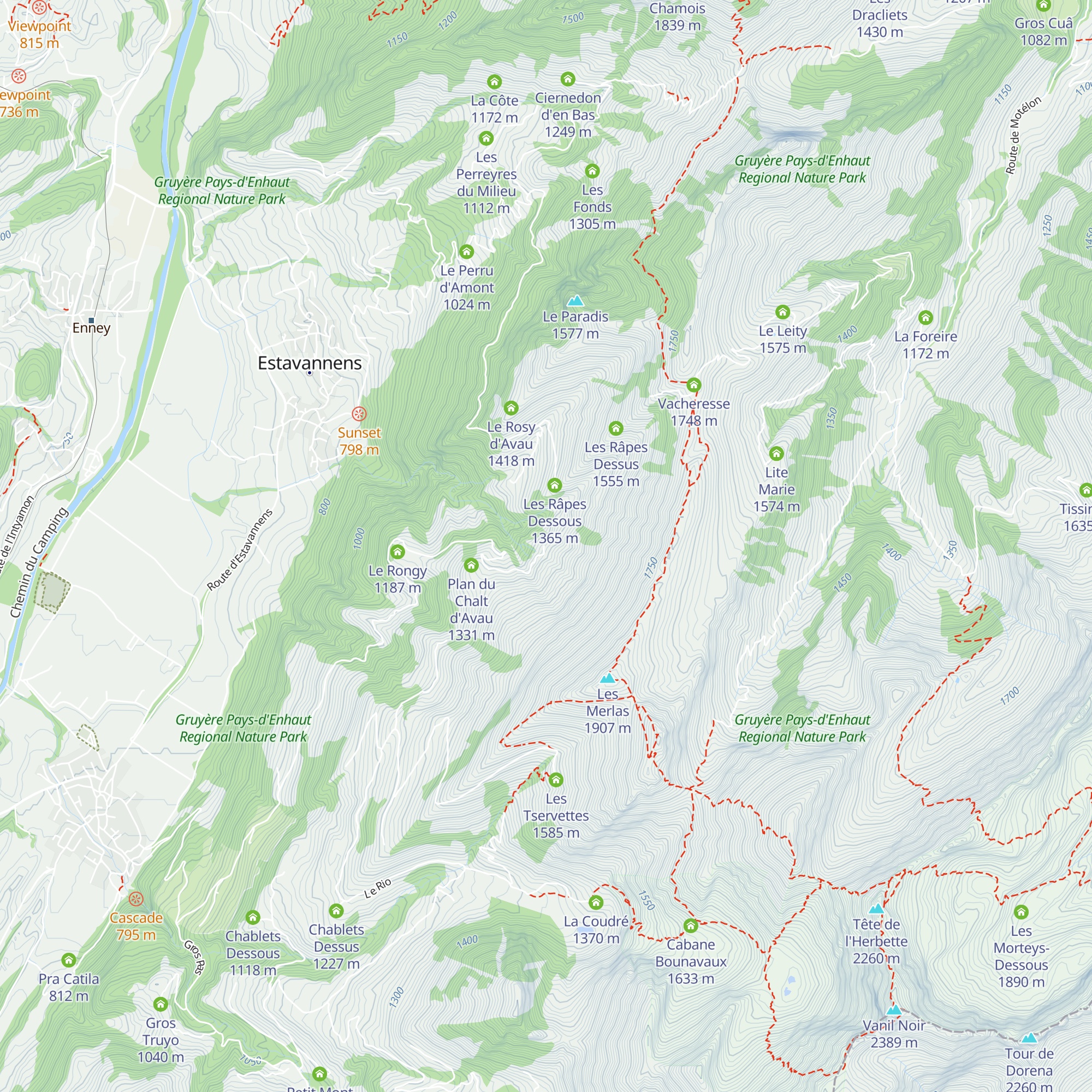 Cierne aux Boeufs map
