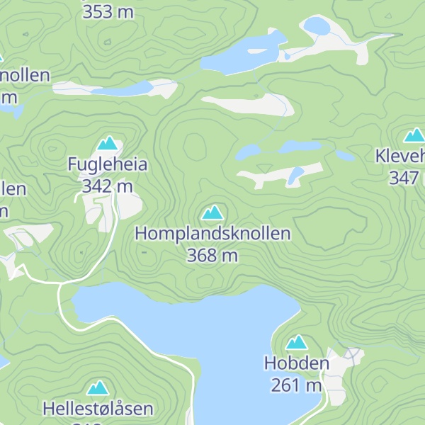 Map of Homplandsknollen