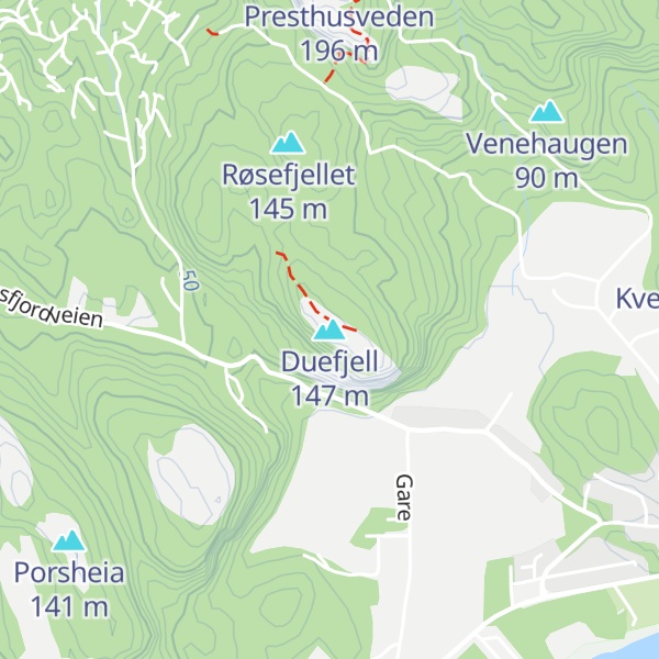 Map of Duefjell