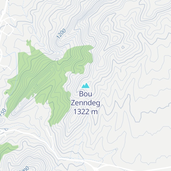 Map of Bou Zenndeg