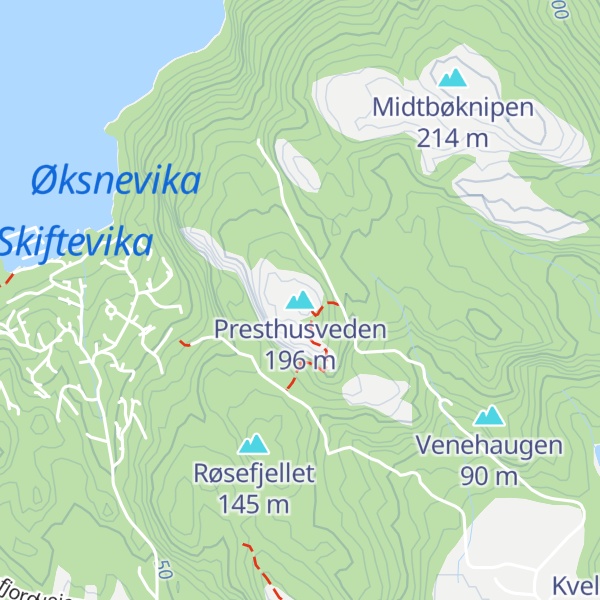 Map of Presthusveden
