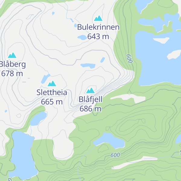 Map of Blåfjell