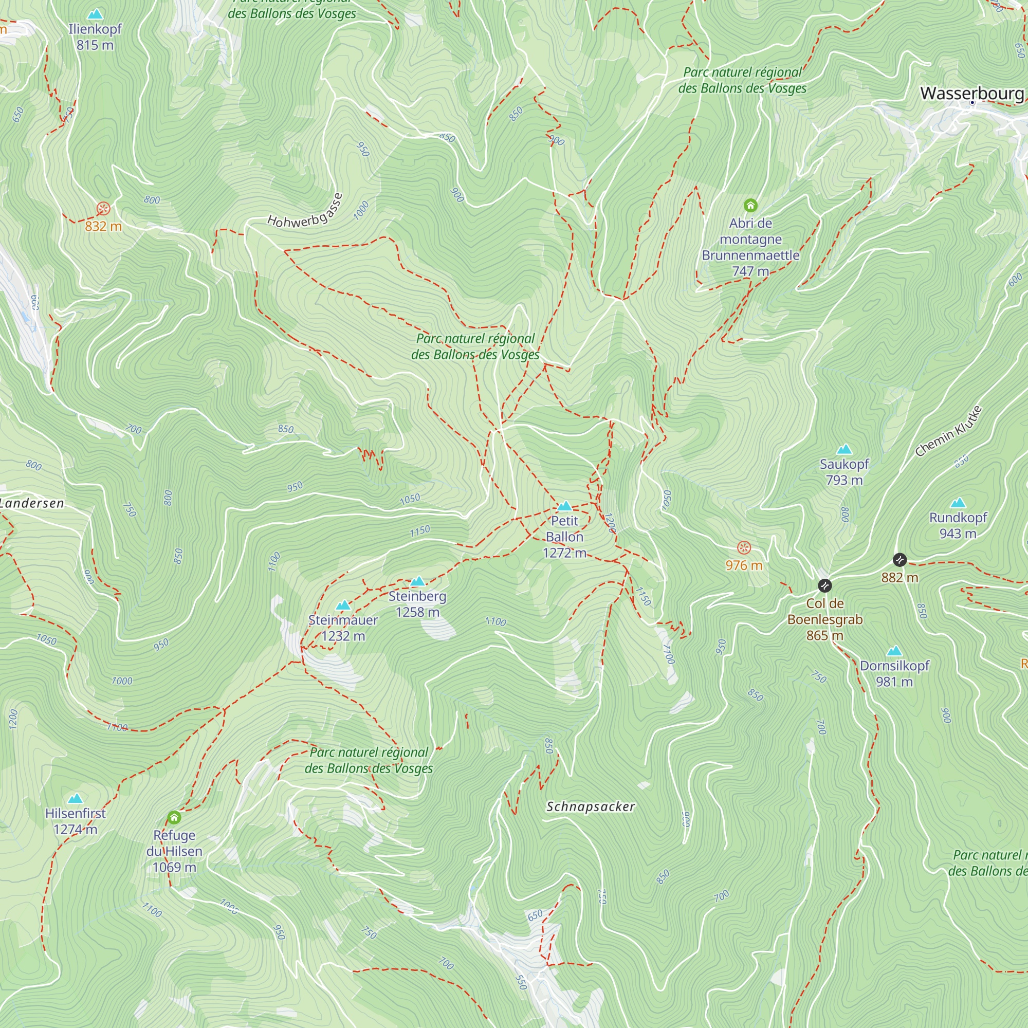Refuge Rothenbrunnen (Amis de la Nature) map