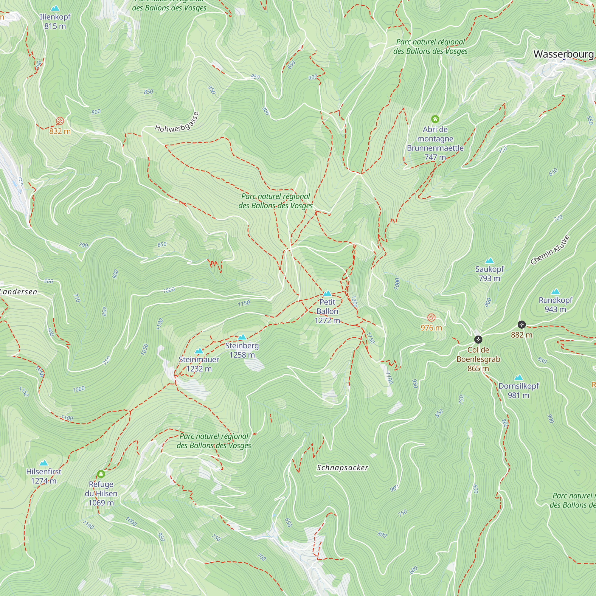 Refuge Rothenbrunnen (Amis de la Nature) map