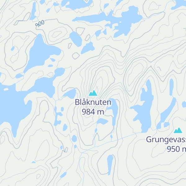 Map of Blåknuten